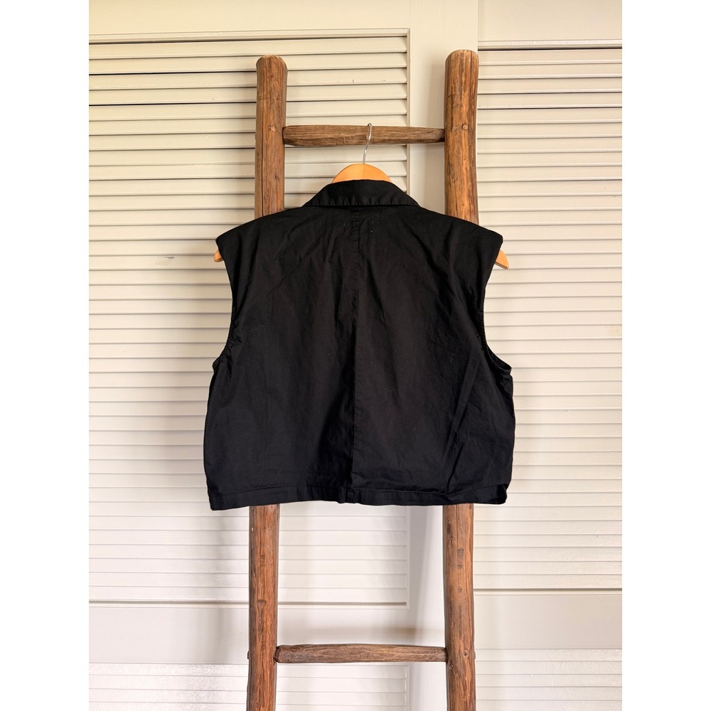 Pistola Sleeveless Utility Crop Top Small Black - Picture 2 of 5